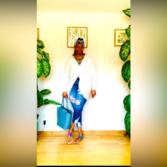 ✨Cocobelle✨ Multicolor Snake Thong W/Tie Strap Sandal - Picture 13 of 15